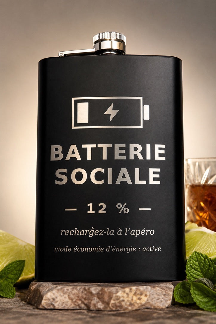 Flasque Batterie sociale 12%