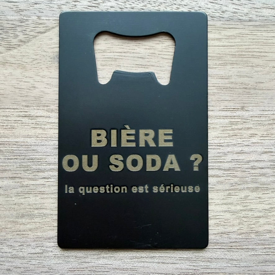 Décapsuleur Bière ou soda